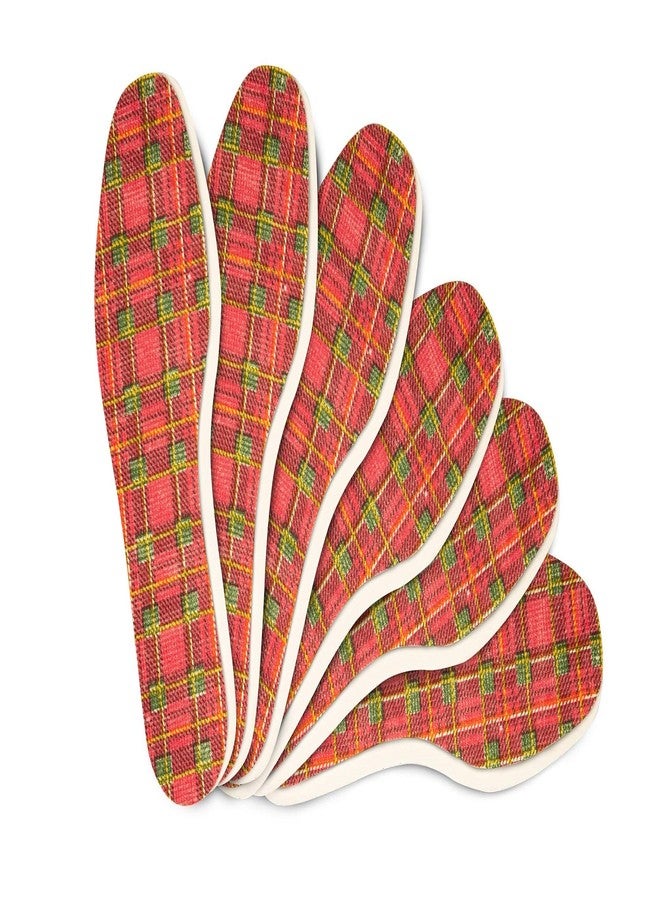 Kaps 6 Pair Pack Tartan Shoe Insoles Set for Men and Women, Comfortable Shoe Inserts for Everyday Use, Unisex Shoe Insoles with Stylish Tartan Design, Kaps (43 EUR / 10 US Men) - Image 1